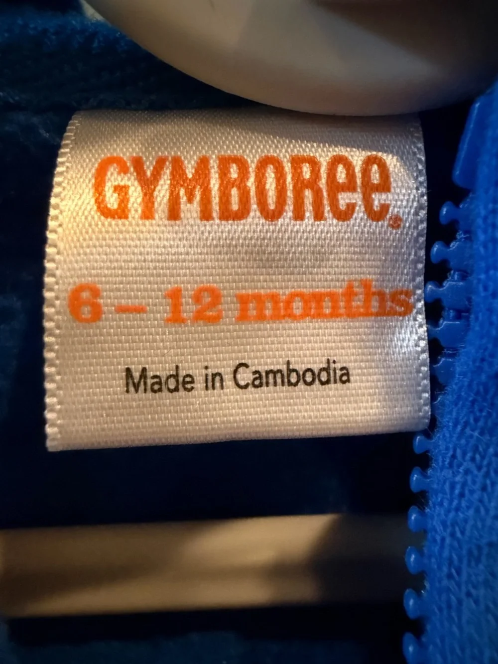Gymboree Baby Boys Blue Crab Hoodie Size 6-12 M